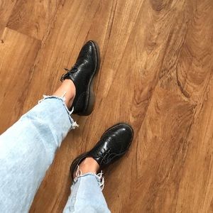 Doc Martens Black Lace Oxfords